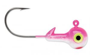 VMC Hard Ball Jig Sinking, 3/8 oz, #2/0 Hook, Pink - HBJ38-WHT