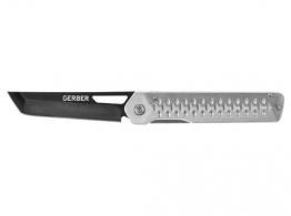 Gerber Ayako Silver Plain Edge Folding Knife Box - 30-001689