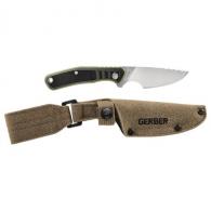 Gerber Downwind Caper Fixed Blade Knife Green Blister - 31-003934