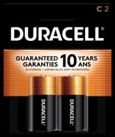 Duracell Coppertop C Alkaline Batteries 1.5 Volt 2 Each