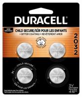 Duracell CR2032 3V Lithium Coin Battery with Child Safety Features 4 Count Pack - DURDL2032B4PK
