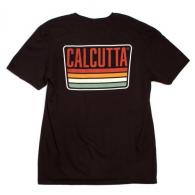 Calcutta License Plate Short Sleeve Garment Dyed T-shirt Black Large - LP-BLK-L