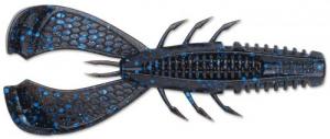 Rapala CrushCity Cleanup Craw, 3.5", Salt/Scent Infused, 7 Per Package, Black Blue Flake - CCCLC35BKB