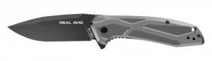 Real Avid, RAV-2, Folding Knife, Plain Edge, Matte Finish, Blue Black - RAV-2