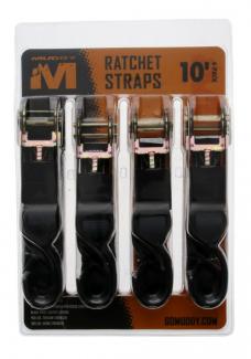 Muddy 1 X 10 Standard Duty Ratchet Straps - 4 pack - MUD-SDRS10-4PK
