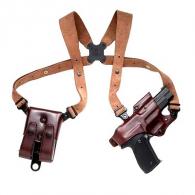 Galco Havana Brown Shoulder Holster Rig For Glock 17/19/22/2