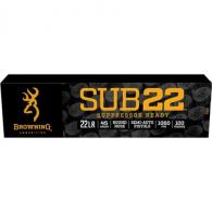 Browning SUB-22 22 Long Rifle Rimfire Ammo