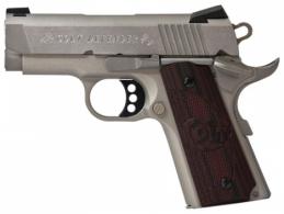 Colt Defender Compact .45 ACP 3" Stainless, G10 Grips, 7+1 - O7000XE