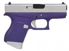 GLOCK 43 9MM 3.39" FS 6R CERAKOTE PURPLE/ALUMINUM