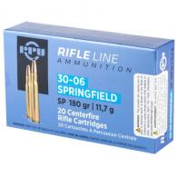 Main product image for Prvi PPU 30-06 Springfield 180 Grain Soft Point 20 Rounds