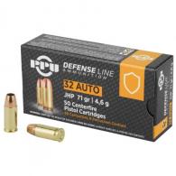 Main product image for Prvi Partizan PPU Defense .32 ACP Ammunition 50 Rounds 71 Grain JHP 967fps