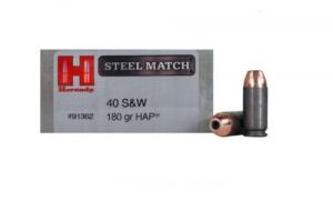 Hornady Match 40 Smith & Wesson HAP 180 GR 862 fps 50 Rounds