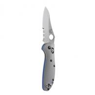 Benchmade-Pardue Mini Grip Axis-Hole | Sheepsfoot | Gray - 555S-1