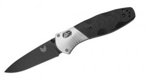 Benchmade-581 Osborne Barrage | Drop Point | Black/Gray - 581BK