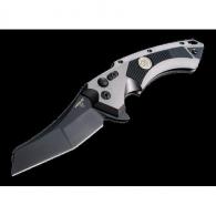 X5 3.5  Sig Tactical Folder CPM154 Wharncliffe Blade Black Finish - Grey Al - 36562