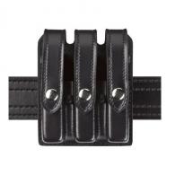 Model 777 Slimline Triple Magazine Pouch | Black | Plain - 777-83-2