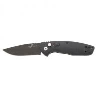 4 1/8 Auto Bold Action X Black G10 with Black Blade - AC-1000-B4-B