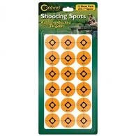 3 in Orange Shooting Spots, 12 sheets (24 ct) - 271050