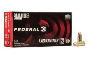 AMERICAN EAGLE 9MM LUGER 124 GR FULL MET - AE9AP