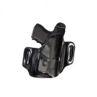 Aker Leather Nightguard Compact Black Plain Left Handed Holster for Glock 19 with Surefire X Light - H147CBPL-GL19X1