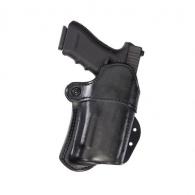Aker Leather Nightguard Open Top Black Plain Right Handed Paddle Holster for Sig Sauer P226 with M3X Light - H267ABPR-SS220X3