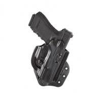 Aker Leather FlatSider XR19 Black Plain Right Handed Paddle Holster for H&K USP45C - H268ABPR-HK45C