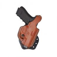 Aker Leather FlatSider XR17 Tan Plain Right Handed Paddle Holster for H&K USP45C - H268TPR-HK45C