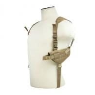 NcStar Ambidextrous Horizontal Shoulder Holster Tan - CV2909T