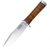 Fallkniven NL4 Fixed Blade 5.1 in Satin Blade Leather Sheath - NL4L