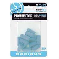 Radians Prohibitor Small Foam Earplugs 6 pr. - FP74BBP6