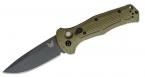 Benchmade Claymore AUTO Folding Knife 3.6" CPM-D2 Cobalt Black Drop Point Plain Blade - 9070BK-1