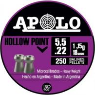 Apolo Hollow Point 18rd 5.5mm .22 Caliber 250rd