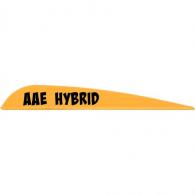 Arizona Archery Enterprise Hybrid 40 Vanes Sunset Gold 3.8 in. 100 pk. - HY40SG100