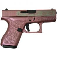 Glock 42 Custom "Glock & Roses Medusa Pink" 380 ACP Semi-Auto Handgun - UI4250201PGR