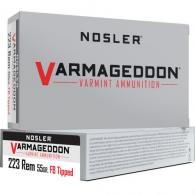 Nosler Varmageddon Rifle Ammunition 223 Rem. 55 gr. VG FBT 20 rd. - 65145