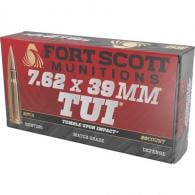Fort Scott Munition Rifle Ammo 7.62x39mm 117 gr. TUI SCS 20 rd. - 7.62x39-117-SCV