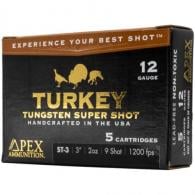 Apex Turkey TSS Shotgun Ammo 12 ga. 3 in. 2oz #9 shot  5 Round - ST3-9