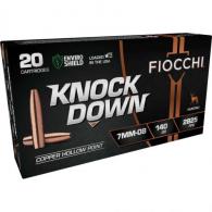 Fiocchi Knock Down Rifle Ammo 7mm-08 140 gr. Copper Hollow Point 20 rd. - 7MM08CHA