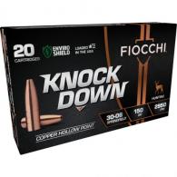 Fiocchi Knock Down Rifle Ammo 30-06 Sprg. 150 gr. Copper Hollow Point 20 rd. - 3006CHA