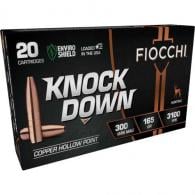 Fiocchi Knock Down Rifle Ammo 300 Win. Mag. 165 gr. Copper Hollow Point 20 rd. - 300WMCHA