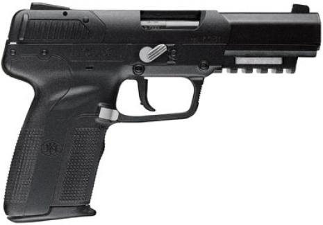 FN 3868929132 Five-seveN Standard 5.7mmX28mm 4.75" 10+1 w/Rail Poly Grip Black