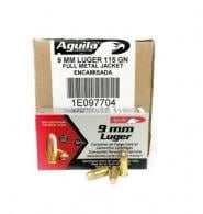 Aguila Ammunition 9mm 115gr FMJ 1000rd - 1E097704-CASE