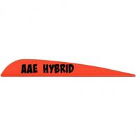 AAE Hybrid 40 Vanes Fire Orange 50 pk. - HY40FO50