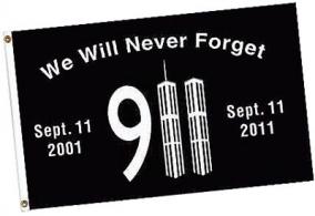 PSP Flag 911 Flag Black/White - 911FLAG