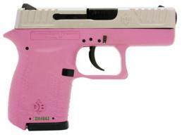 Diamondback DAO 380 ACP 2.8" 6+1 Pink Poly Grip/Frame Nickel Slide - DB380HPEX