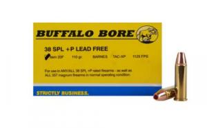 Buffalo Bore Ammo Handgun .38 Spc Barnes TAC-XP 11 - 20F/20