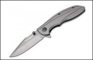 Boker Magnum Echo Charlie Folder 3.375" 440A SS Clip Point Plain Edge A - 01LG365