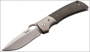 Boker Plus Folder 4 440C Stainless Drop Point Micarta