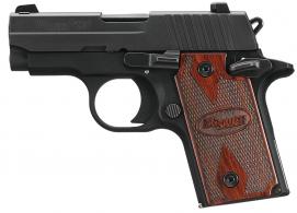 P238 380 acp 2.7"  Nitron BLK SAO Rosewood Grips 6rd - 238M380RG