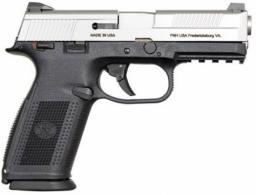 FN 66930 FNS9 Manual Safety Fxd 3 Dot 9mm 4" 10+1 3 Mags Poly Grips Black/SS